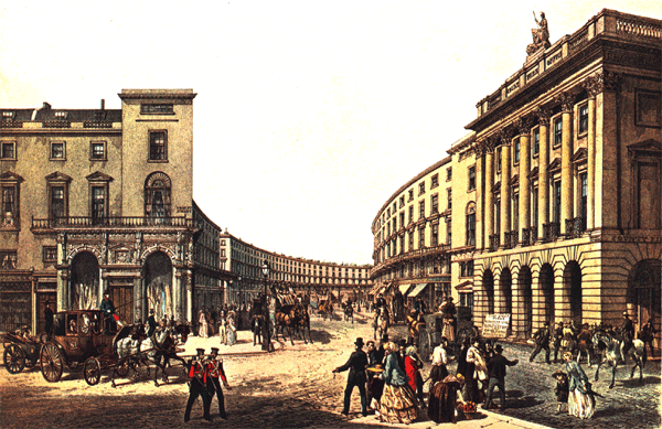 Old picture of Regent Street